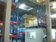 Pulverice el estante de varias filas de capa del entresuelo para la alta capacidad de carga del almacenamiento grande