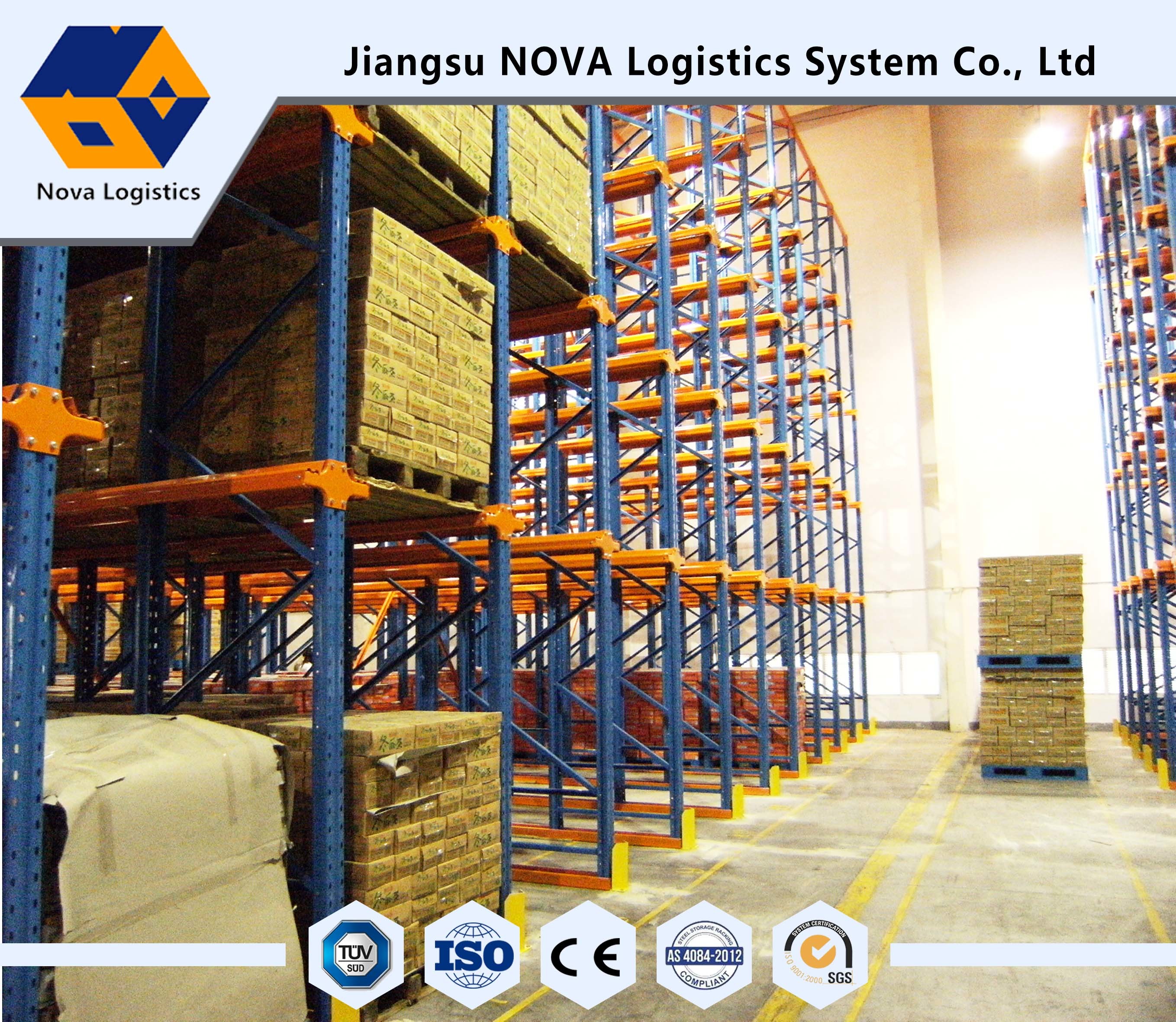 Warehouse voladizo echado a un lado doble atormenta alta longitud de cadena de suministro modificada para requisitos particulares